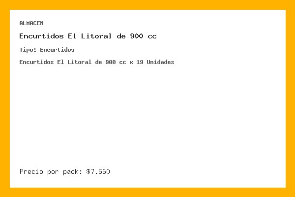 Pescado y mariscos El Litoral de 2 lts x 9 Unidades
